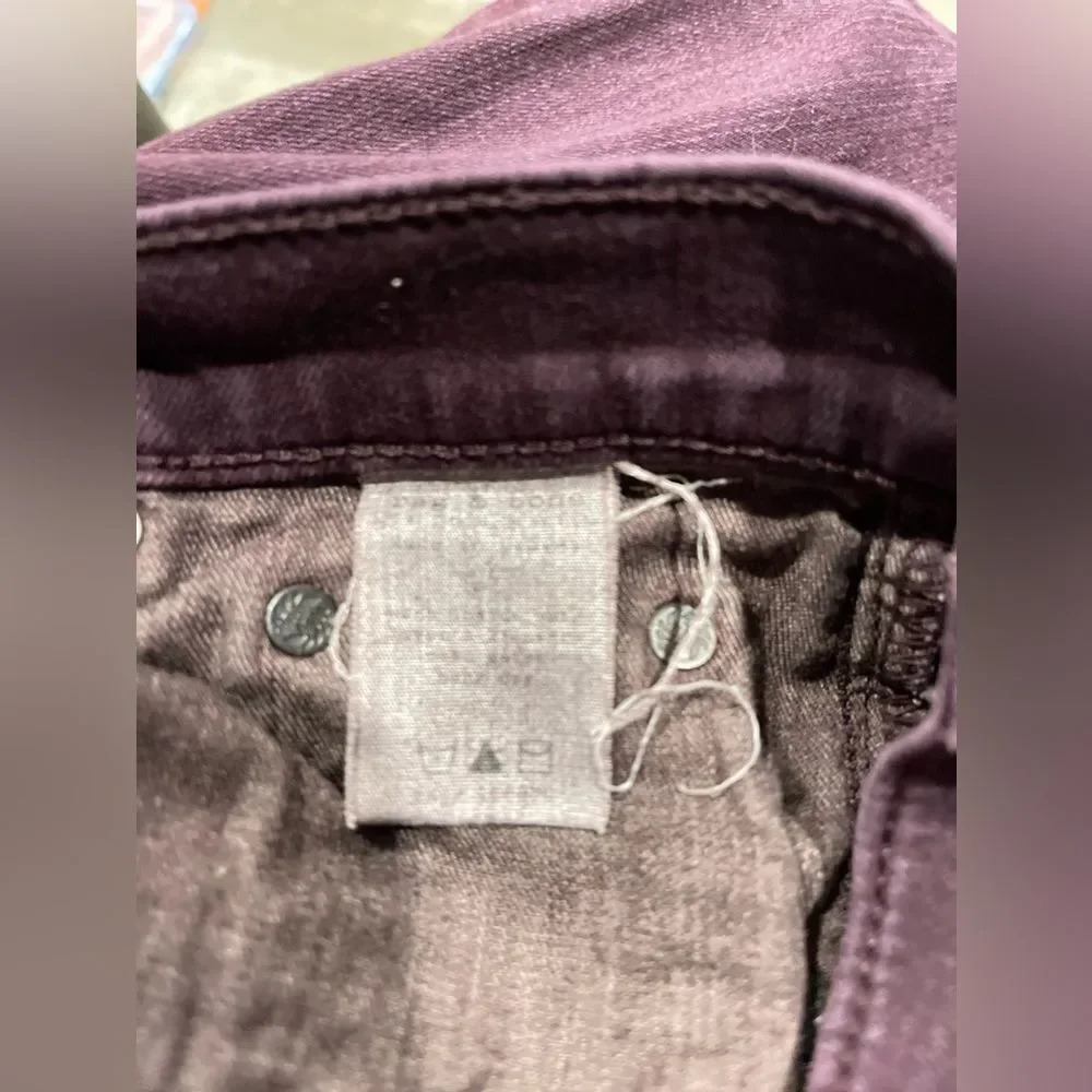 Rag and Bone Skinny Jeans size 25 maroon/purple color GUC - Picture 7 of 10